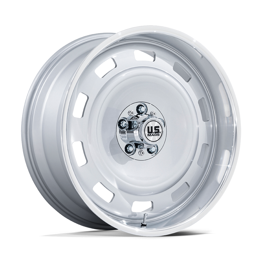 22x9 US Mags UC143 Scottsdale Silver With Diamond Cut Lip Wheel 6x5.5 (15mm)