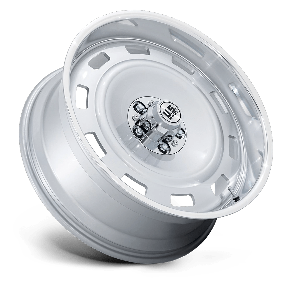 22x9 US Mag UC143 Scottsdale Silver With Diamond Cut Lip Wheel 6x5.5 (15mm)
