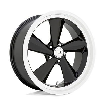 22x10.5 US Mags U136 TS Gloss Black With Diamond Cut Lip Wheel 5x4.75 (0mm)