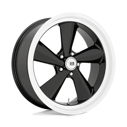 22x10.5 US Mags U136 TS Gloss Black With Diamond Cut Lip Wheel 5x4.75 (0mm)
