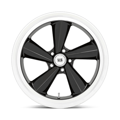 22x10.5 US Mags U136 TS Gloss Black With Diamond Cut Lip Wheel 5x4.75 (0mm)
