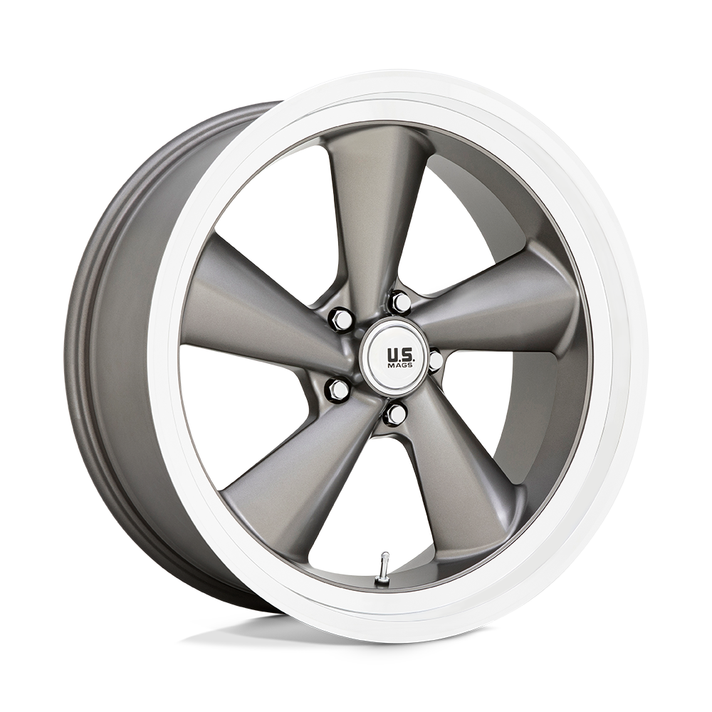 22x9 US Mags U137 TS Anthracite W/Diamond Cut Lip Wheel 5x5 (15mm)