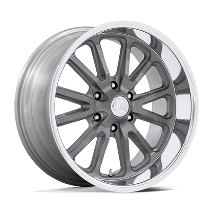20x8 US Mags UC145 Rambler 6 Matte Gunmetal W/ Diamond Cut Lip Wheel 6x5 (1mm)