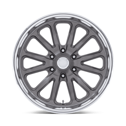 20x9.5 US Mags UC145 Rambler 6 Matte Gunmetal Diamond Cut Lip Wheel 6x5.5 (1mm)