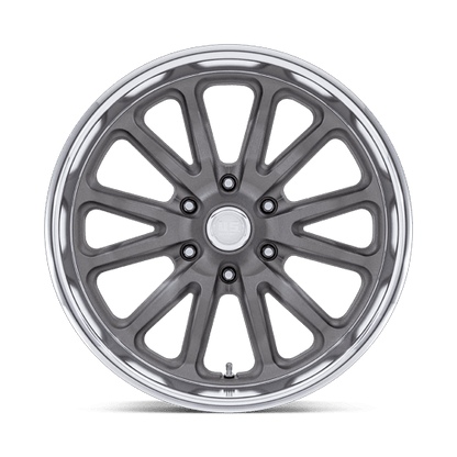 20x8 US Mags UC145 Rambler 6 Matte Gunmetal W/ Diamond Cut Lip Wheel 6x5.5 (1mm)