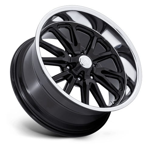 20x9.5 US Mags UC145 Rambler 6 Gloss Black W/ Diamond Cut Lip Wheel 6x5.5 (1mm)
