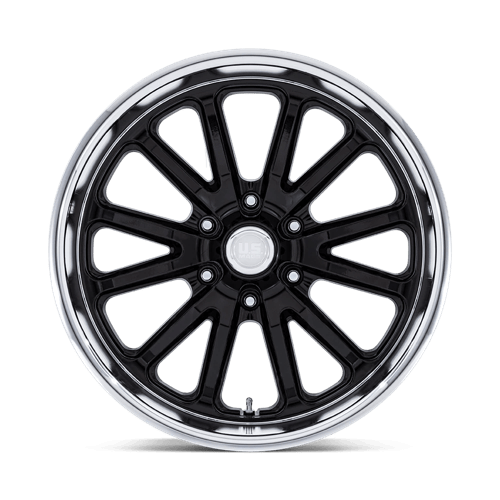 20x8 US Mags UC145 Rambler 6 Gloss Black W/ Diamond Cut Lip Wheel 6x5 (1mm)