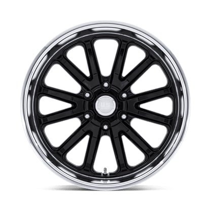 20x8 US Mags UC145 Rambler 6 Gloss Black W/ Diamond Cut Lip Wheel 6x5 (1mm)