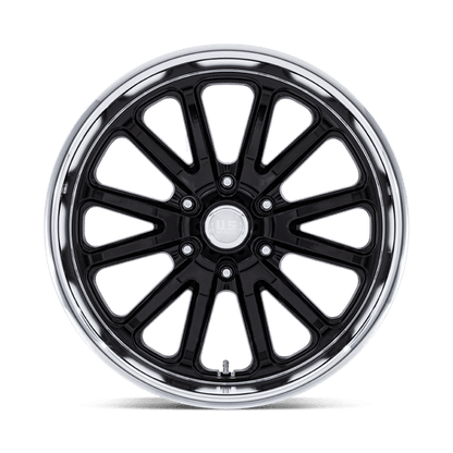 20x8 US Mags UC145 Rambler 6 Gloss Black W/ Diamond Cut Lip Wheel 6x135 (1mm)