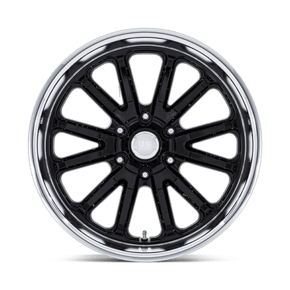 20x8 US Mags UC145 Rambler 6 Gloss Black W/ Diamond Cut Lip Wheel 6x5.5 (1mm)