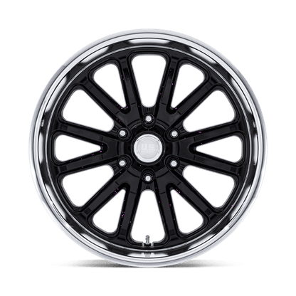 20x9.5 US Mags UC145 Rambler 6 Gloss Black W/ Diamond Cut Lip Wheel 6x135 (1mm)