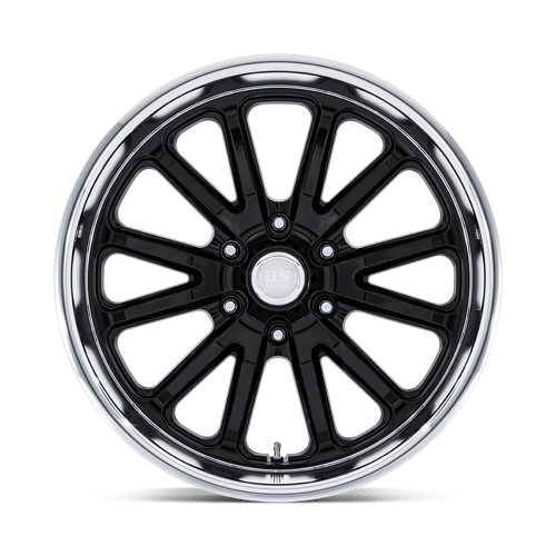 20x9.5 US Mags UC145 Rambler 6 Gloss Black W/ Diamond Cut Lip Wheel 6x5 (1mm)