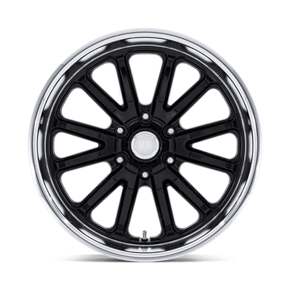 20x9.5 US Mags UC145 Rambler 6 Gloss Black W/ Diamond Cut Lip Wheel 6x5 (1mm)