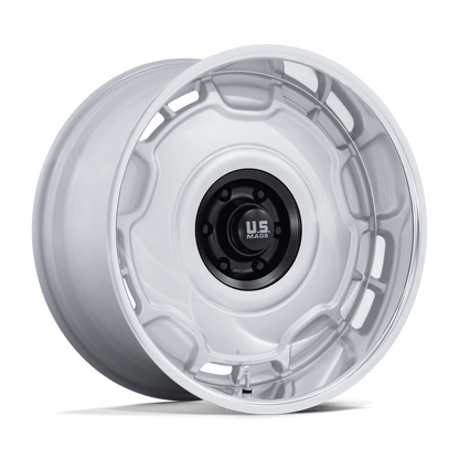20x8.5 US Mags UC146 Arlington Silver Matte Black Center Wheel 6x5.5 (1mm)