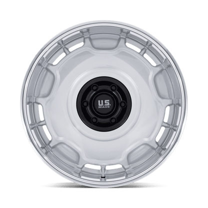 20x8.5 US Mags UC146 Arlington Silver Matte Black Center Wheel 6x5.5 (1mm)
