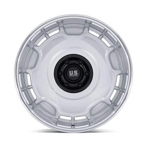 20x8.5 US Mags UC146 Arlington Silver Matte Black Center Wheel 6x5.5 (1mm)
