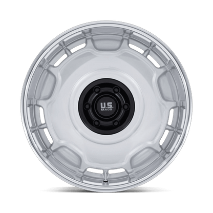 20x8.5 US Mags UC146 Arlington Silver Matte Black Center Wheel 6x5.5 (1mm)