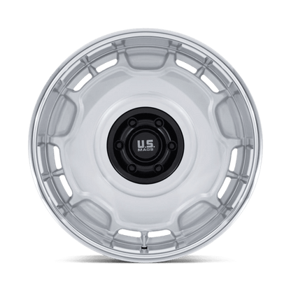 22x9 US Mags UC146 Arlington Silver Matte Black Center Wheel 6x5.5 (15mm)