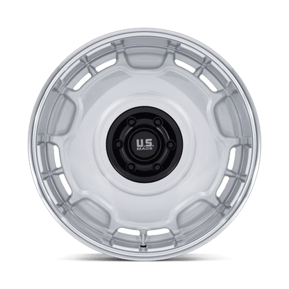 22x10.5 US Mags UC146 Arlington Silver Matte Black Center Wheel 6x5.5 (12mm)