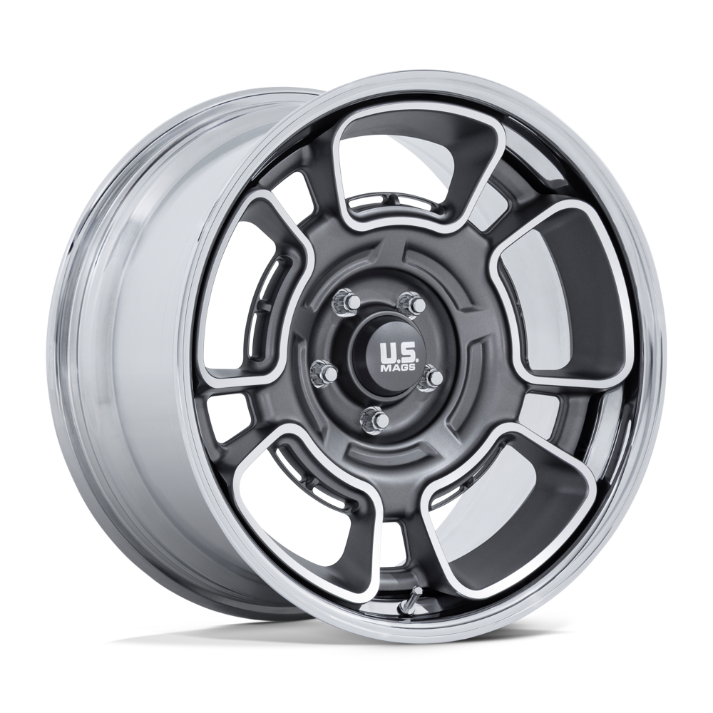 20x11 US Mags UC147 Flagstaff Anthracite Machined Face Chrome Wheel Blank (-6mm)