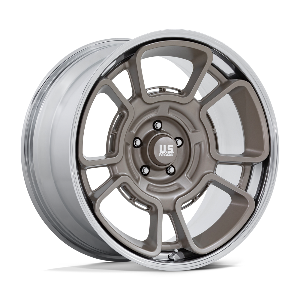 22x10.5 US Mags UC147 Flagstaff Pewter W/ Chrome Lip Wheel 5x5 (12mm)