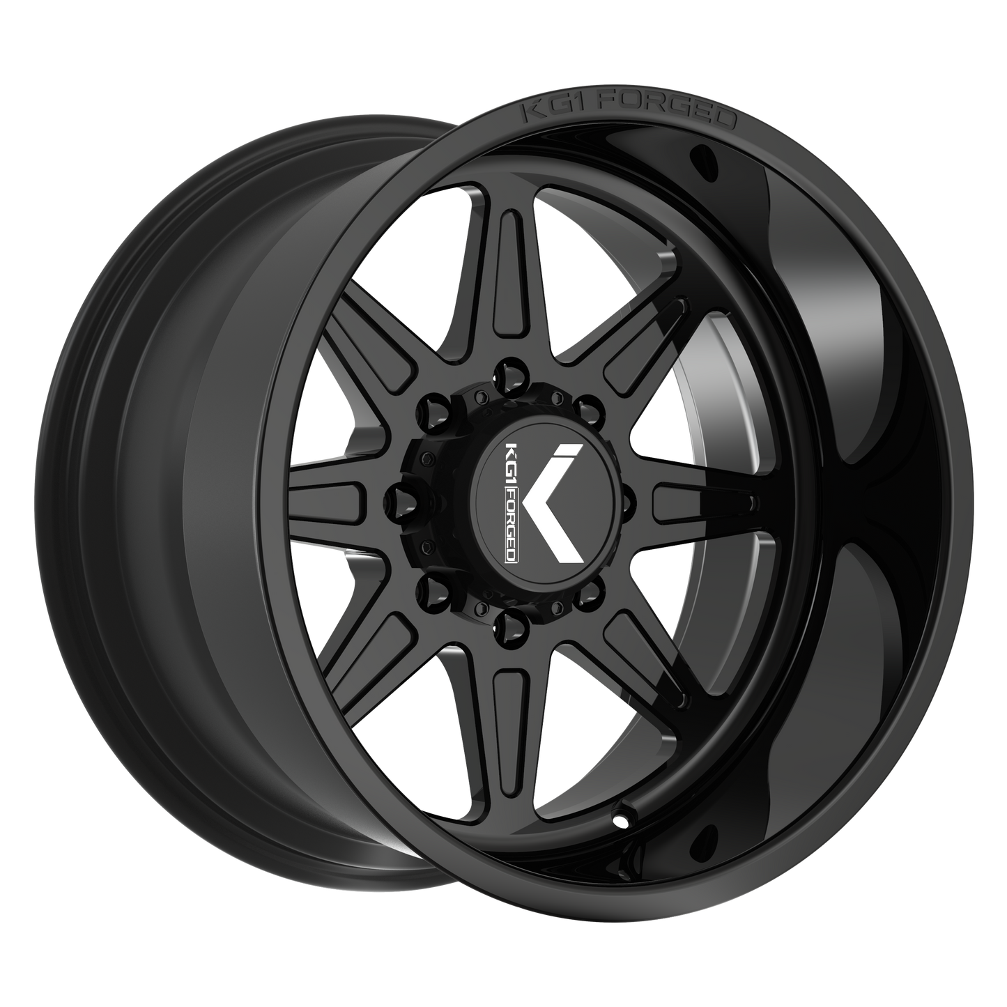 22x12 KG1 Forged KT059 Vamp Gloss Black Wheel 6x5.5 (-44mm)