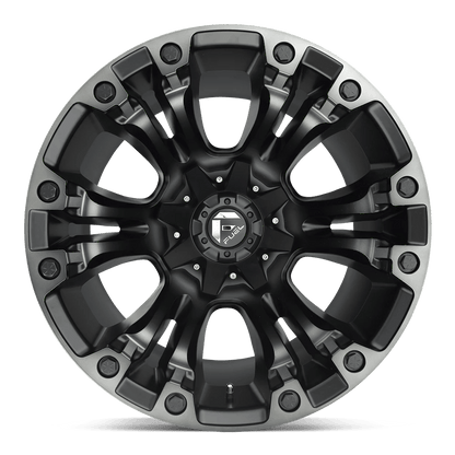 20x9 Fuel D851 Vapor Matte Black Gray Tint Wheel 5x4.5/5x5 (1mm)
