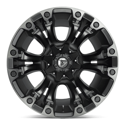 20x9 Fuel D851 Vapor Matte Black Gray Tint Wheel 8x170 (20mm)