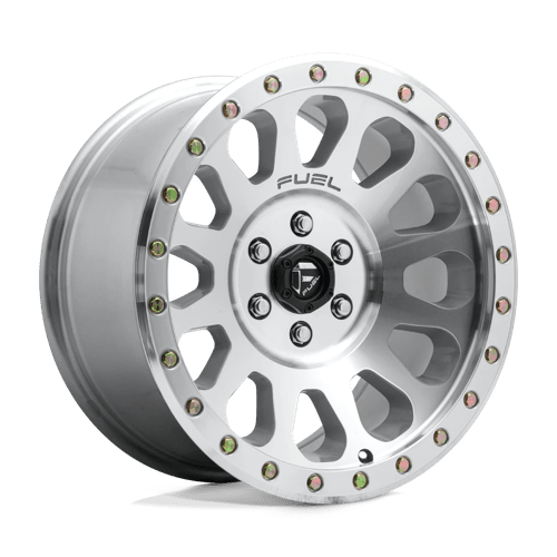 17x8.5 Fuel D647 Vector Diamond Cut Machined Clear Coat Wheel 5x120 (20mm)