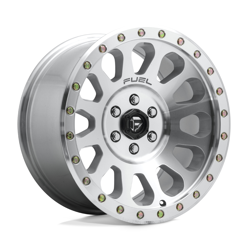 17x8.5 Fuel D647 Vector Diamond Cut Machined Clear Coat Wheel 5x120 (20mm)