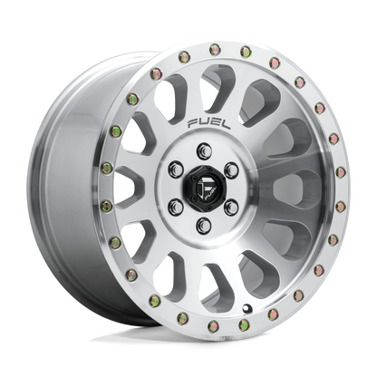 17x8.5 Fuel D647 Vector Diamond Cut Machined Clear Coat Wheel 5x120 (20mm)