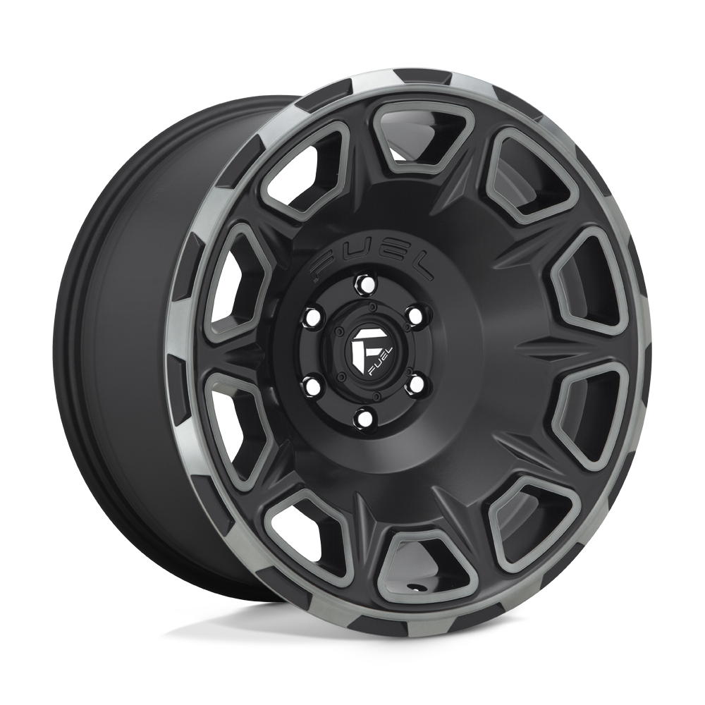 17x9 Fuel D686 VENGEANCE MATTE BLACK DOUBLE DARK TINT Wheel 6x5.5 (-12mm)