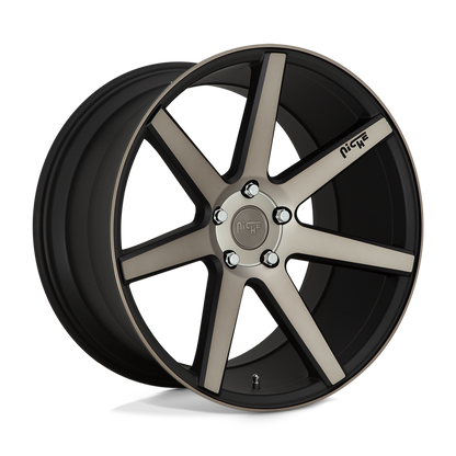 20x10 Niche M150 Verona Matte Black Machined Wheel 5x112 (50mm)