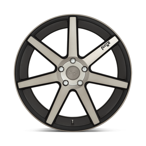 20x10 Niche M150 Verona Matte Black Machined Wheel 5x112 (50mm)