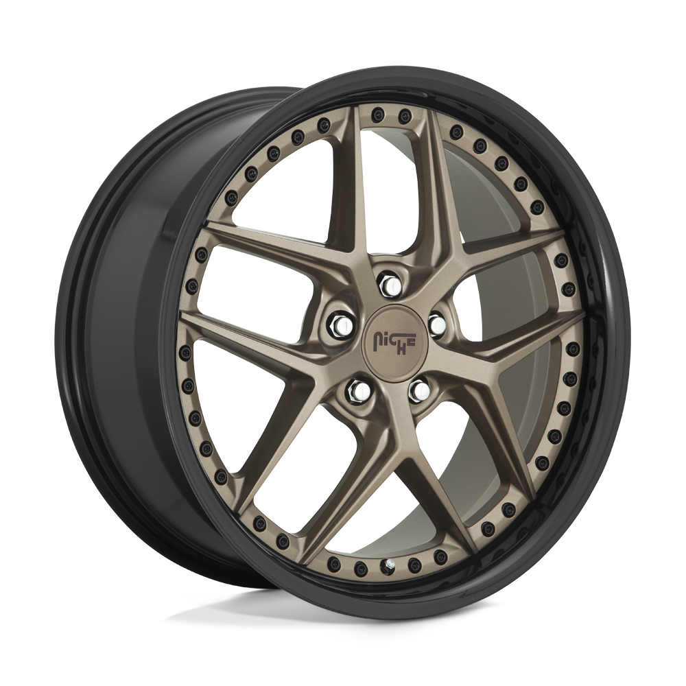20x9 Niche M227 VICE MATTE BRONZE BLACK BEAD RING Wheel 5x112 (38mm)