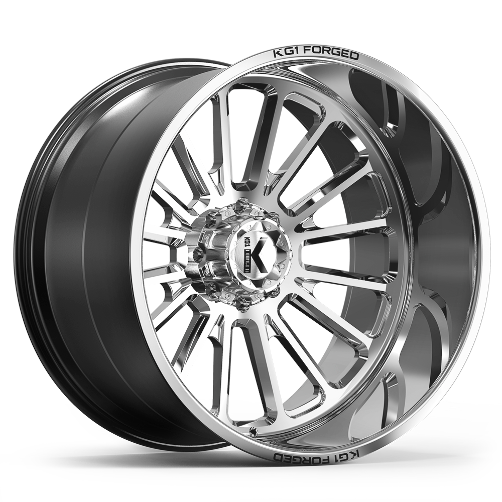 24x14 KG1 Forged KC010 Victor Polished FORGED Wheel 8x180 (-76mm)