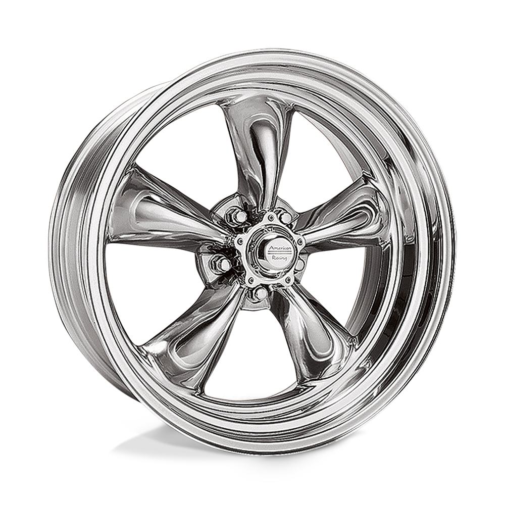 15x6 American Racing VN505 TORQ THRUST II Polished Wheel 5x4.5 (-6mm)