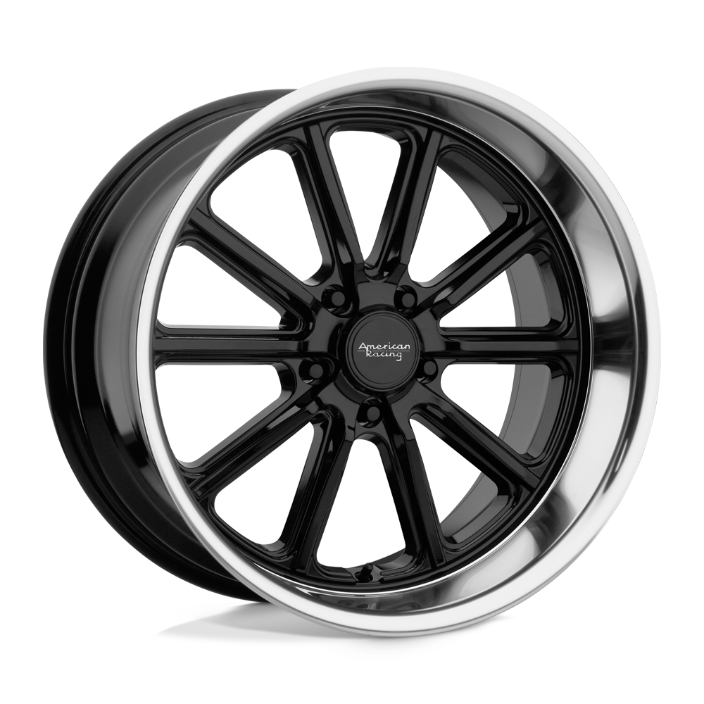 20x8 American Racing VN507 RODDER Gloss Black Dmnd Cut Lip Wheel 5x4.5 (0mm)
