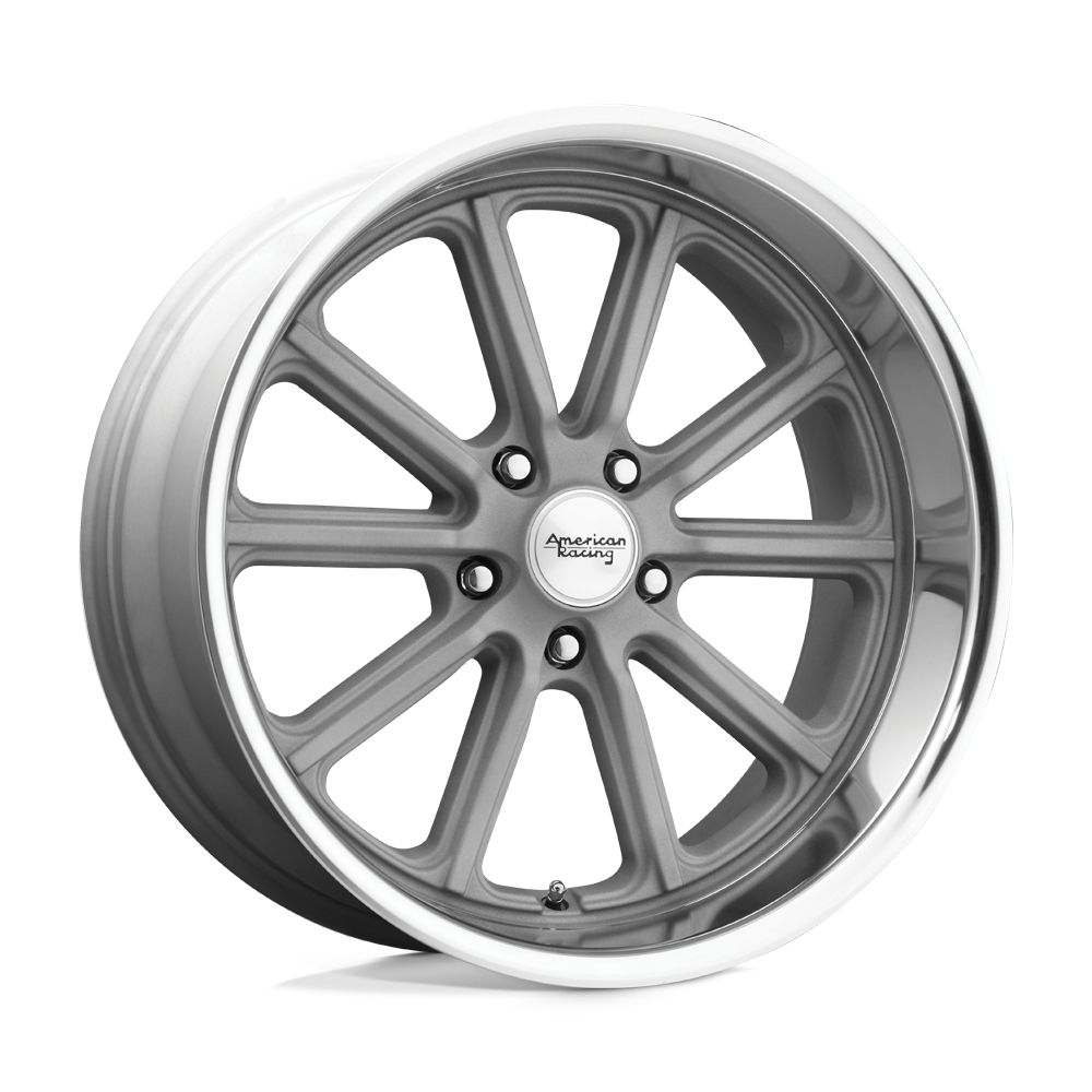 18x8 American Racing VN507 RODDER Silv Dmnd Cut Lip Wheel 5x4.75 (0mm)