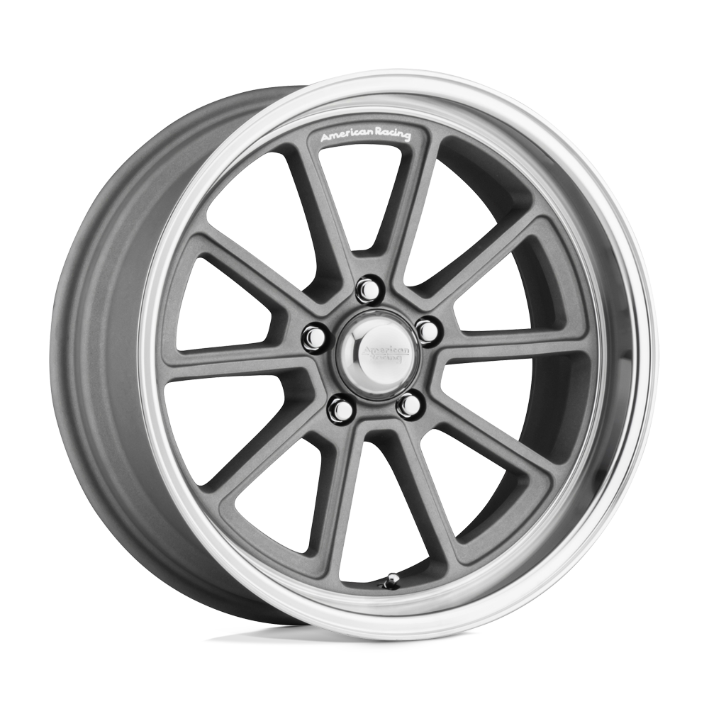 18x10 American Racing VN510 DRAFT Silver Dmnd Cut Lip Wheel 5x4.5 (0mm)