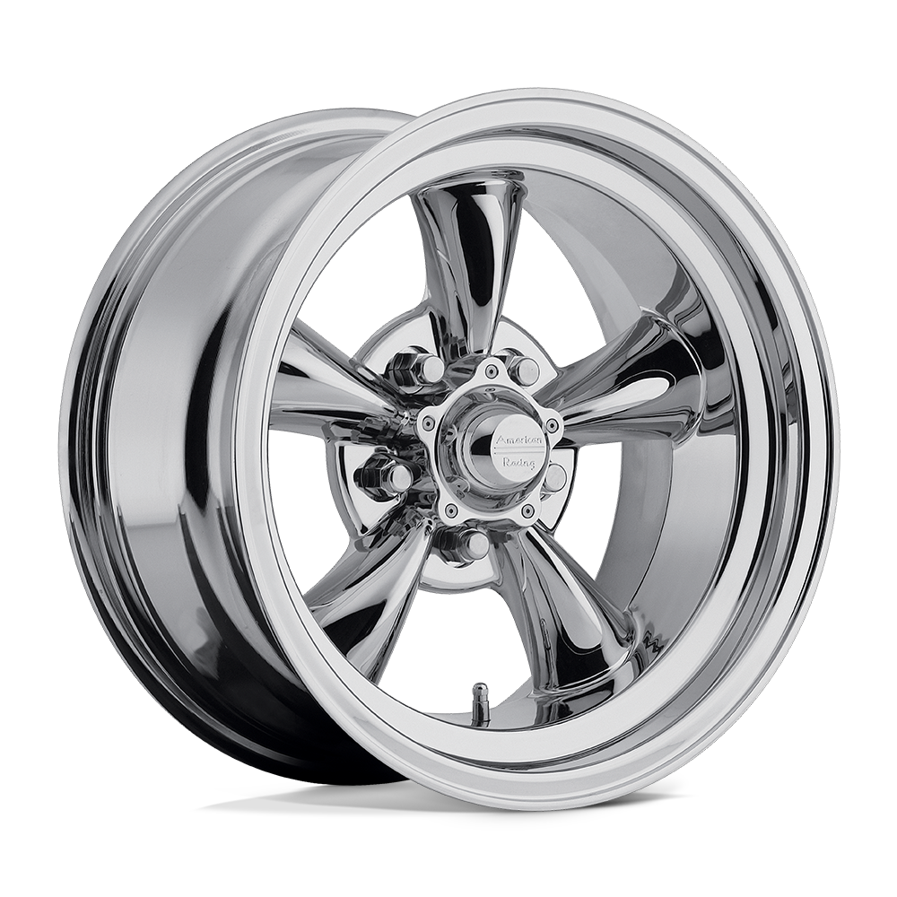 15x8.5 American Racing VN605 TORQ THRUST D Chrome Wheel 5x4.75 (-25mm)