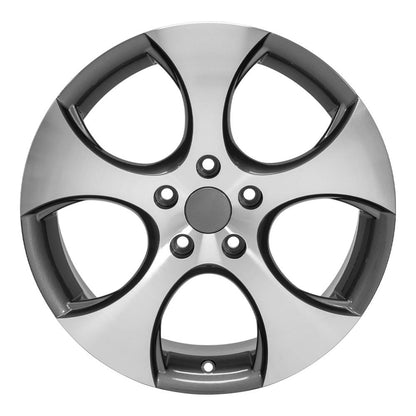 17x7 OE Wheels VW20 Gunmetal Machined Wheel 5x112 (42mm)