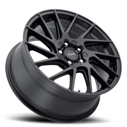 17x7.5 Voxx Falco Matte Black Wheel 5x4.25/5x4.5 (40mm)