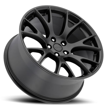 22x9 Voxx Replica Hellcat Matte Black Wheel 5x115 (20mm)