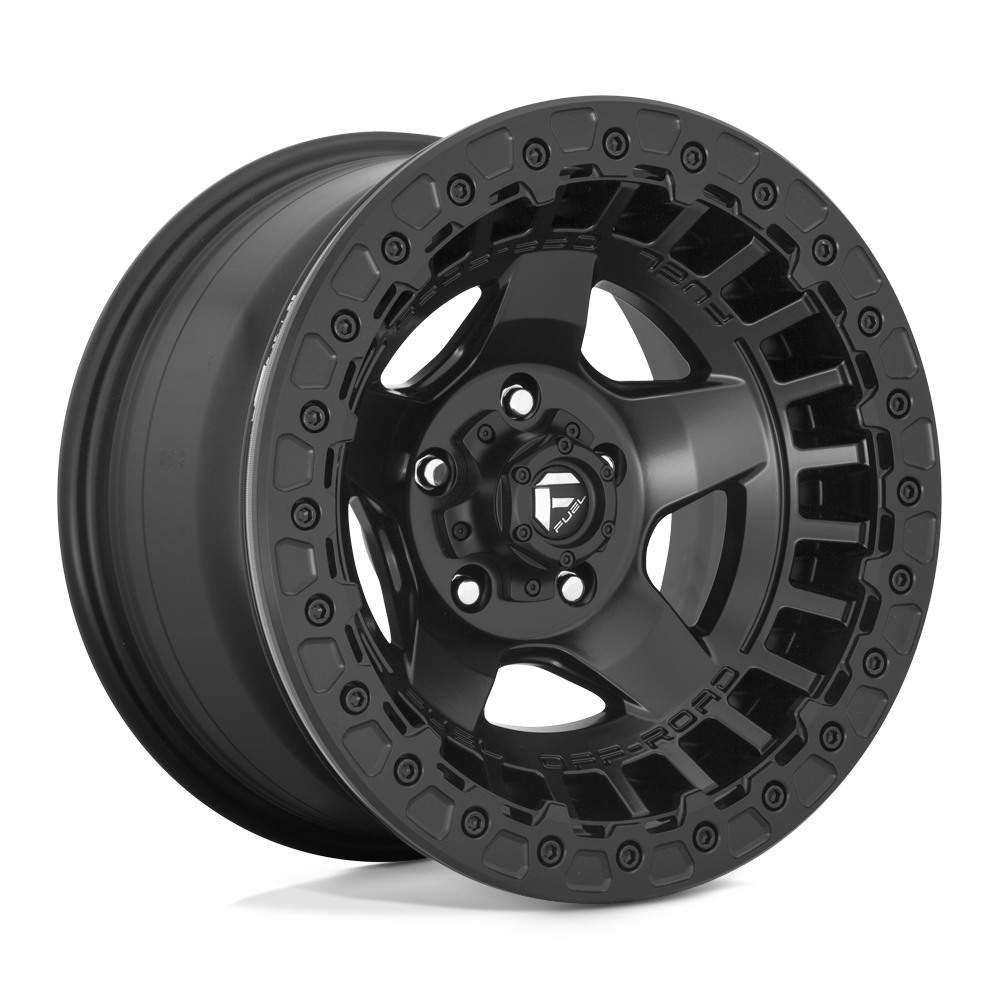 17x9 Fuel D118 Warp BEADLOCK Matte Black Wheel 5x5 (-15mm)
