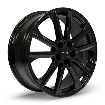 18x7.5 RTX Arai Gloss Black Wheel 5x4.5 (45mm)