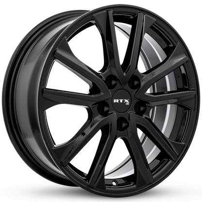 16x6.5 RTX Arai Gloss Black Wheel 5x4.5 (40mm)