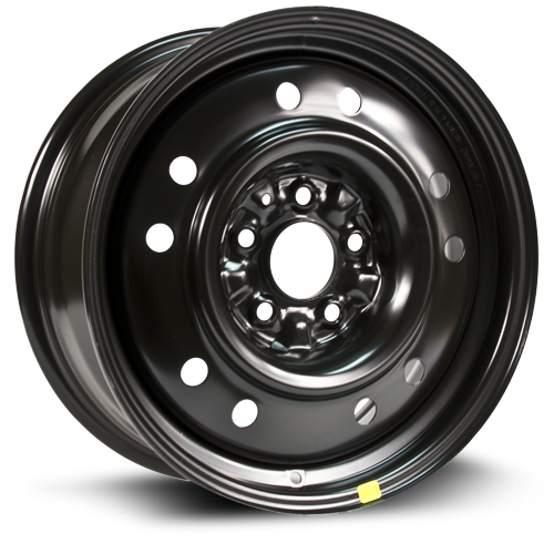 16x6.5 RTX Black Steel Wheel 5x4.5 (40mm)