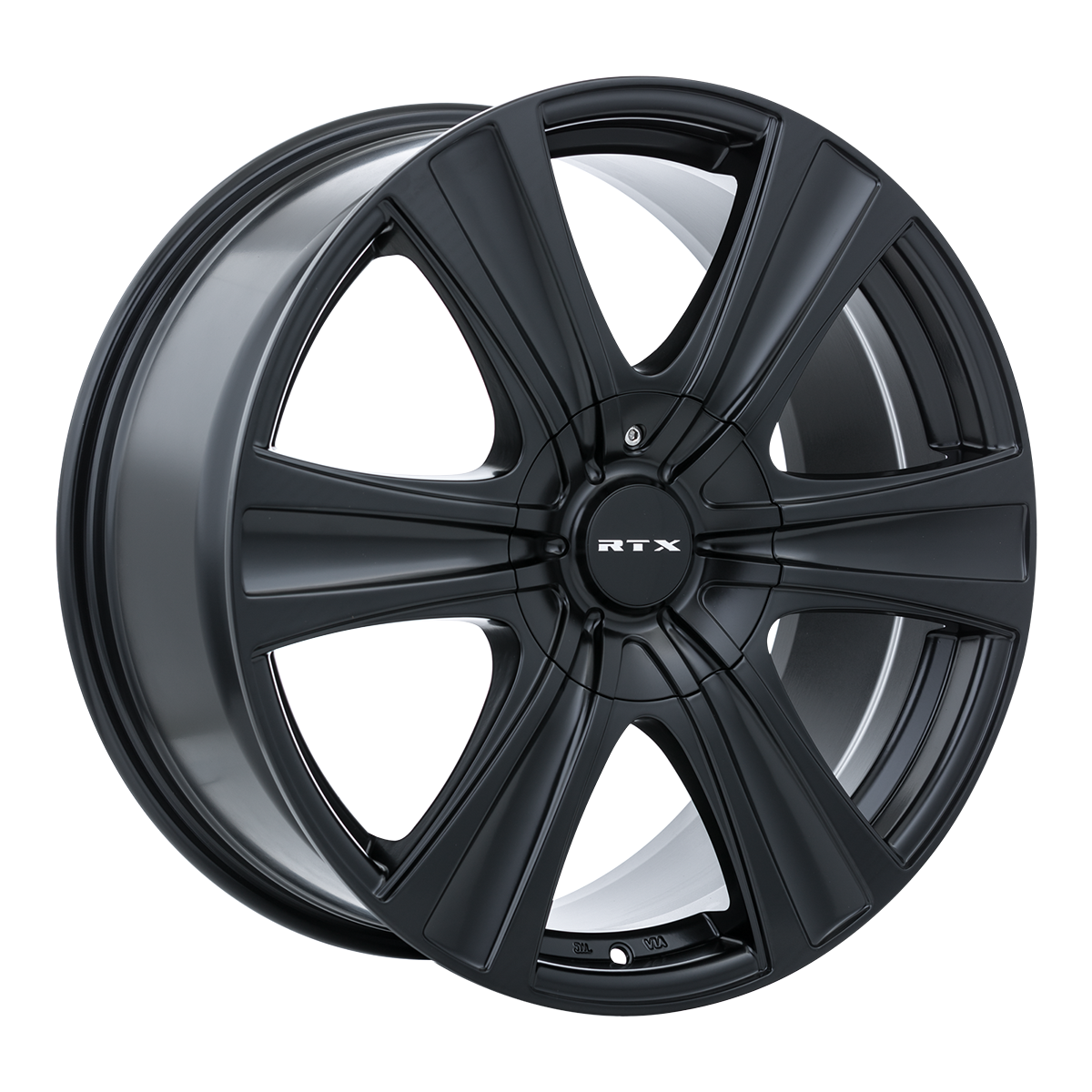 17x8 RTX Aspen Satin Black Wheel 5x4.5/5x5 (35mm)