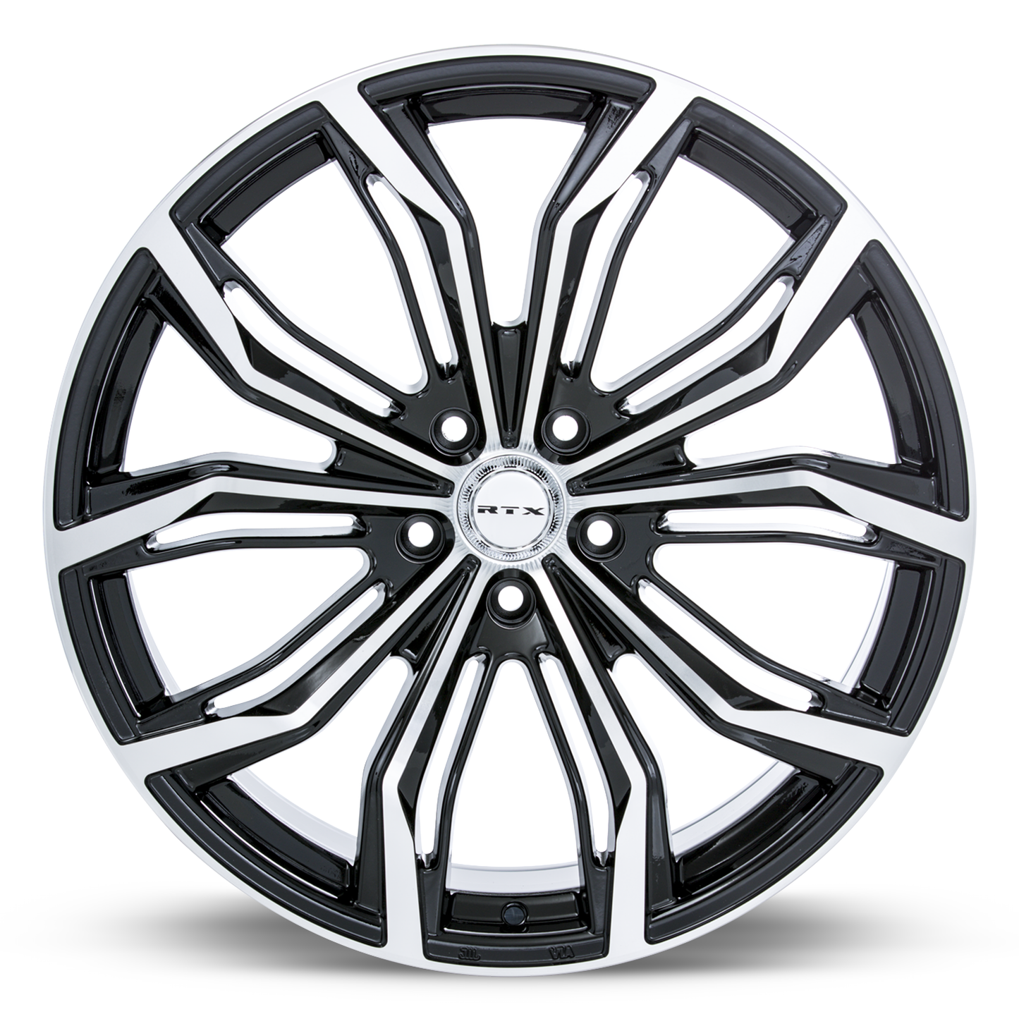 18x8 RTX Black Widow Black Machined Wheel 5x115 (42mm)